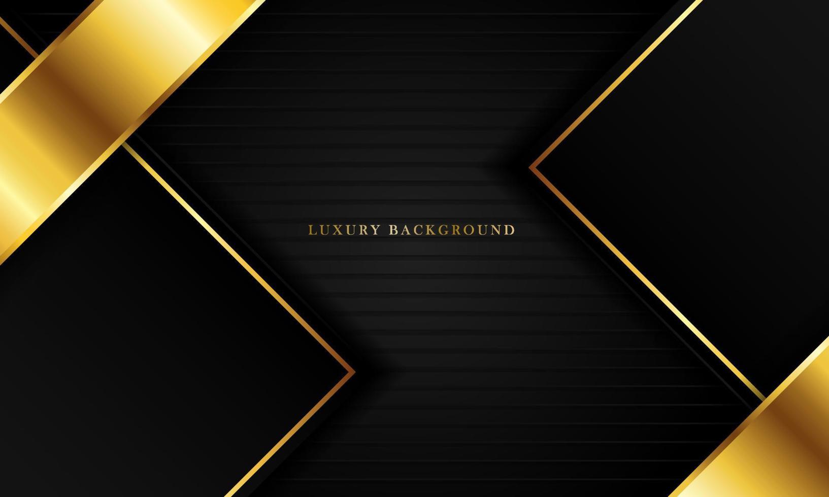fondo negro de lujo con una combinación de colores dorados, perfecto para plantillas, folletos, tarjetas de visita, pancartas o fondos de pantalla. diseño elegante vector
