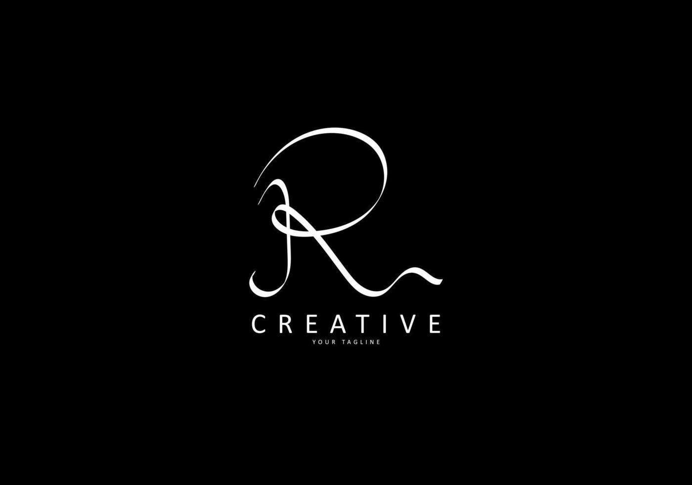 Letter R Fine Cloth Logotype vector