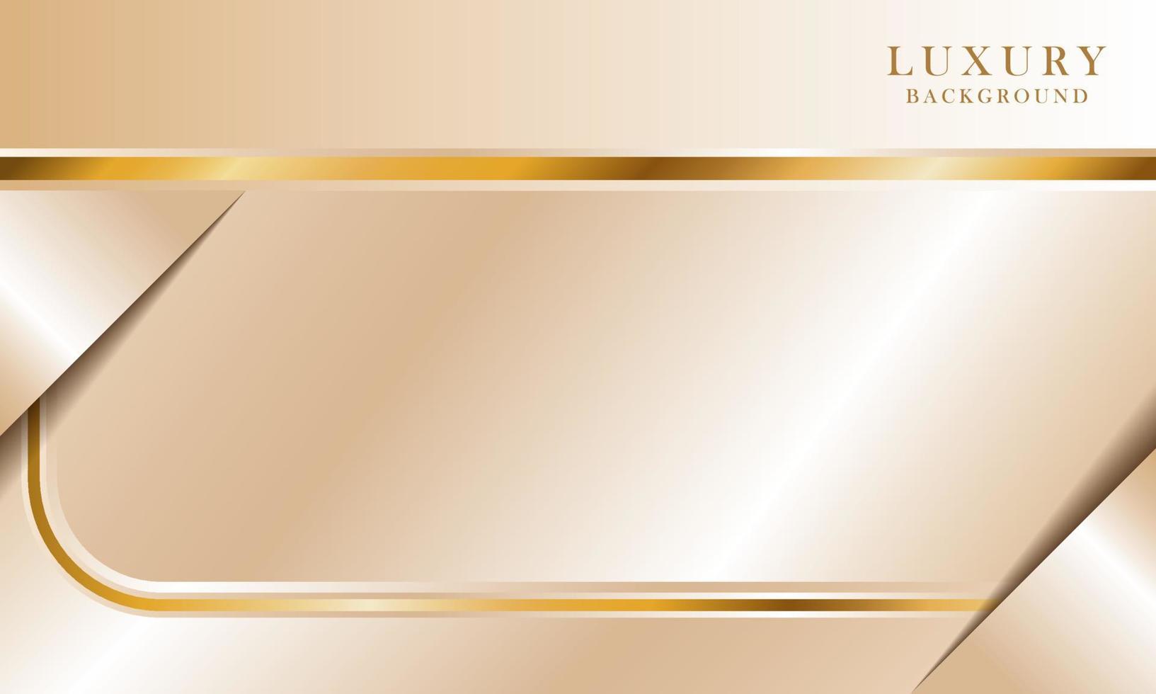 Luxurious light cream abstract background combined with gold line elements, modern template design vector illustration.