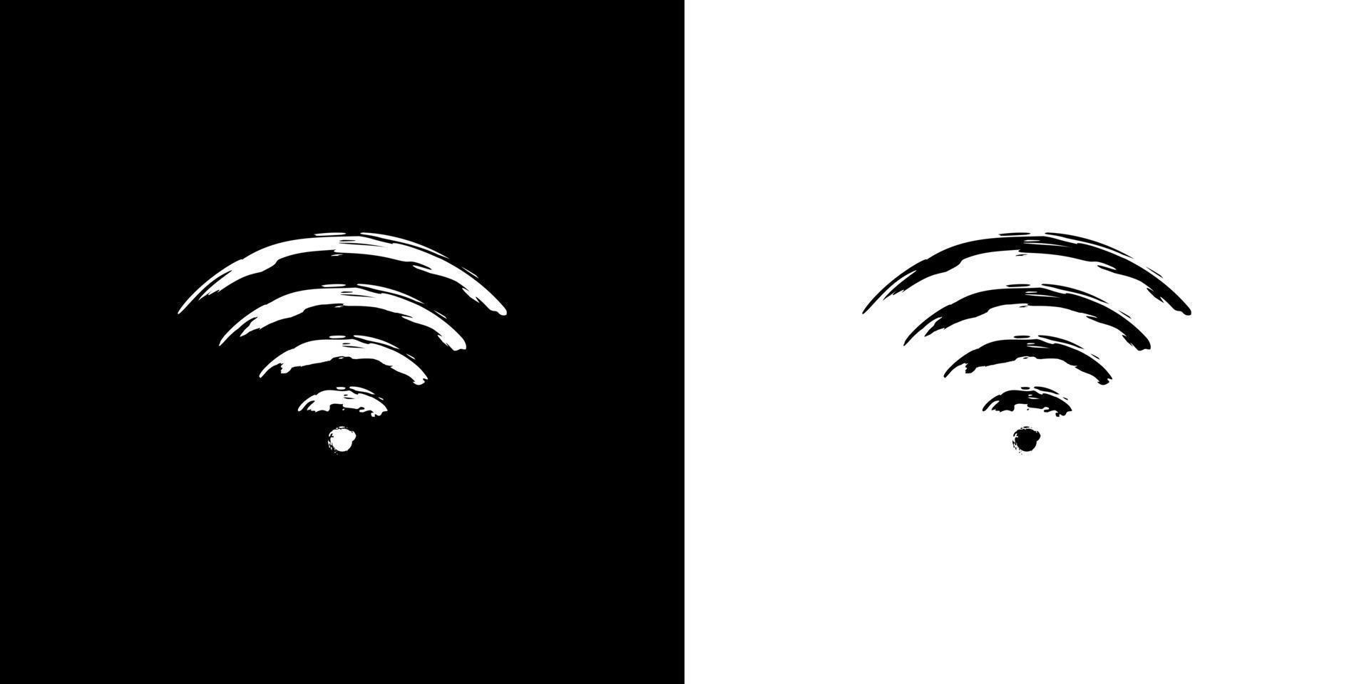 icono vector hotspot wifi grunge