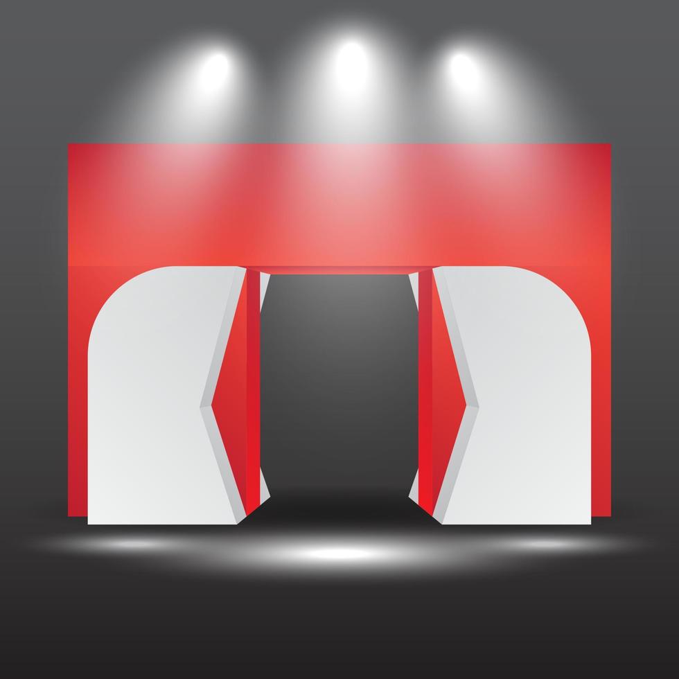 gate entrance 3d vector