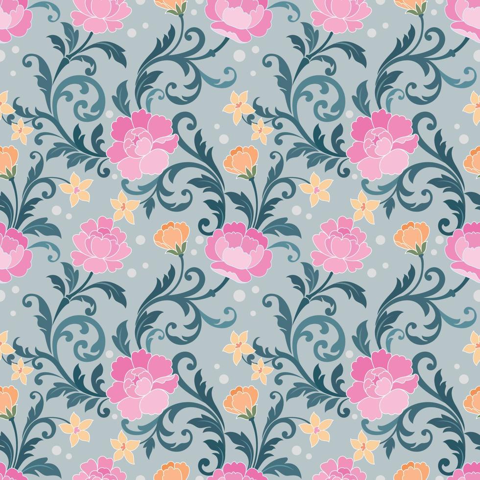 Beautiful Ornament floral seamless pattern. vector