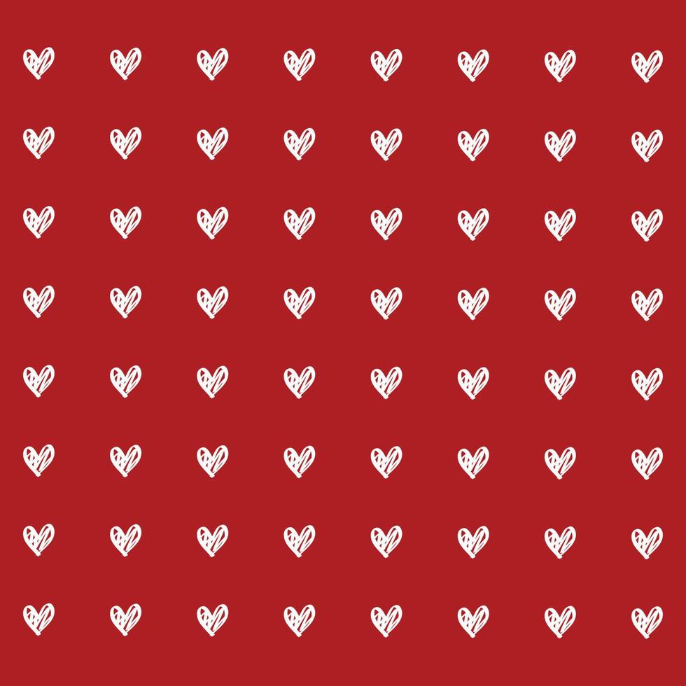 simple red and white heart background, valentine vector