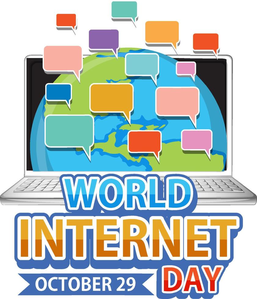 World Internet Day Banner Design vector