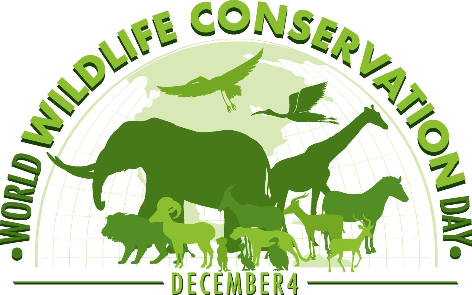 World Wildlife Conservation Day Poster Template vector