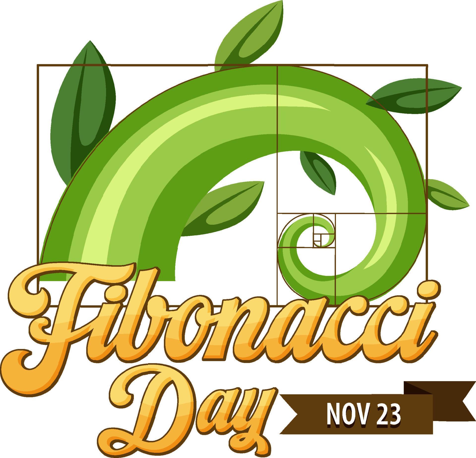 Fibonacci day poster design 12822274 Vector Art at Vecteezy