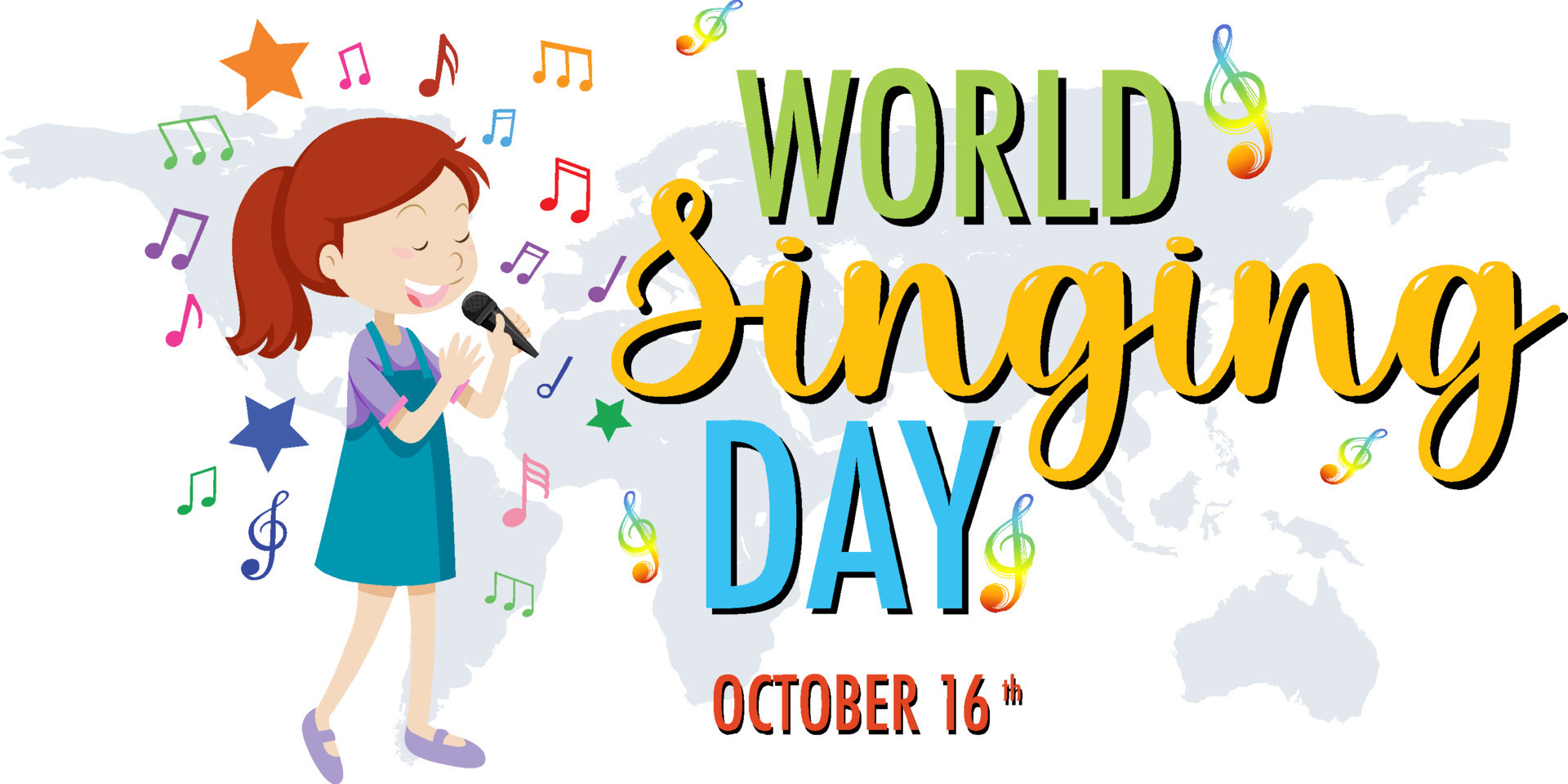Sing world. World singing Day картинки. Freedom poster.