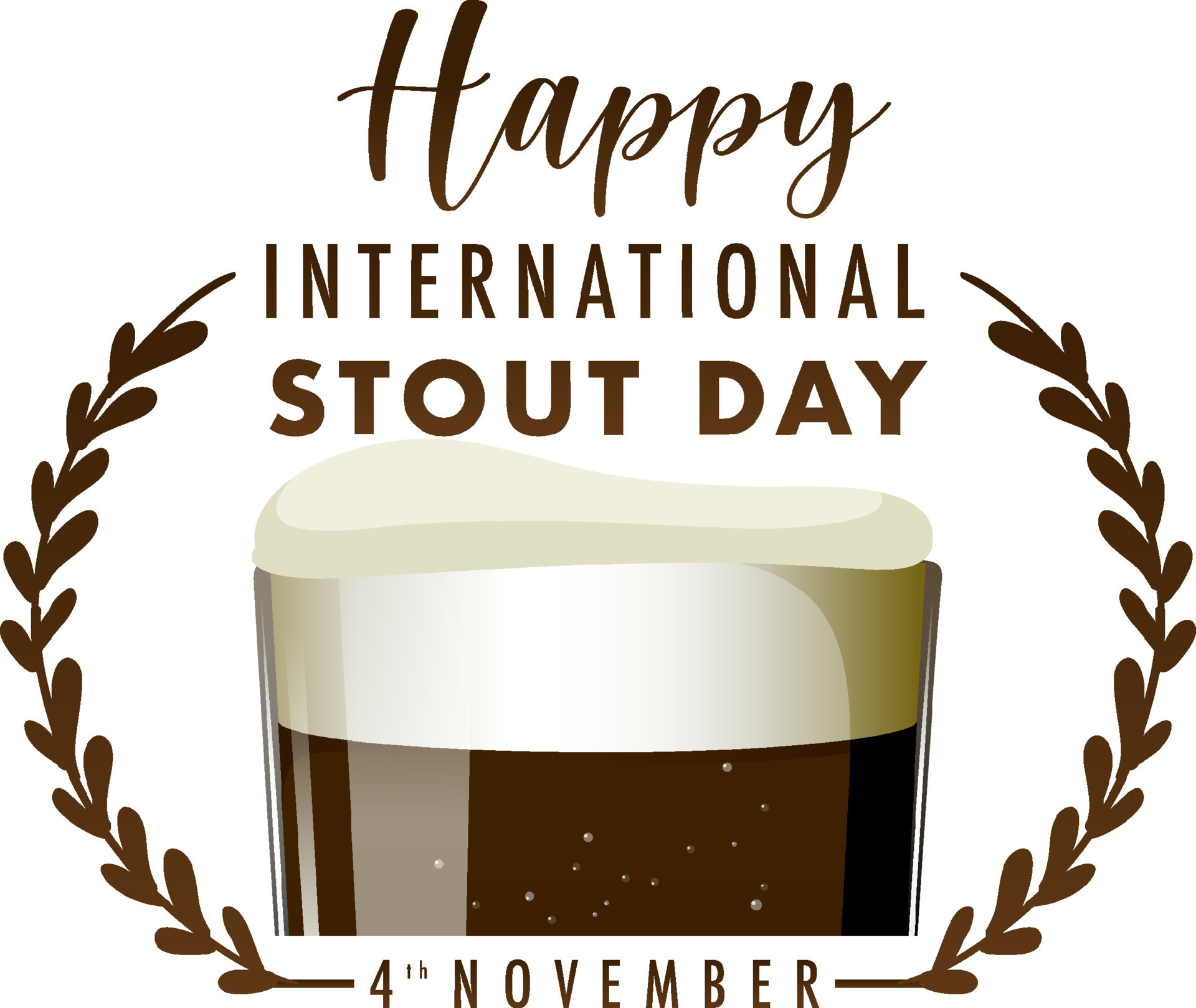 International Stout Day Banner Design 12822309 Vector Art at Vecteezy