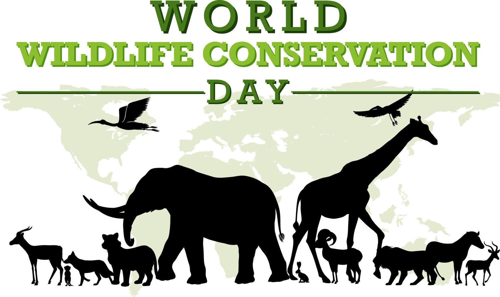 World Wildlife Conservation Day Poster Template 12822557 Vector Art at  Vecteezy