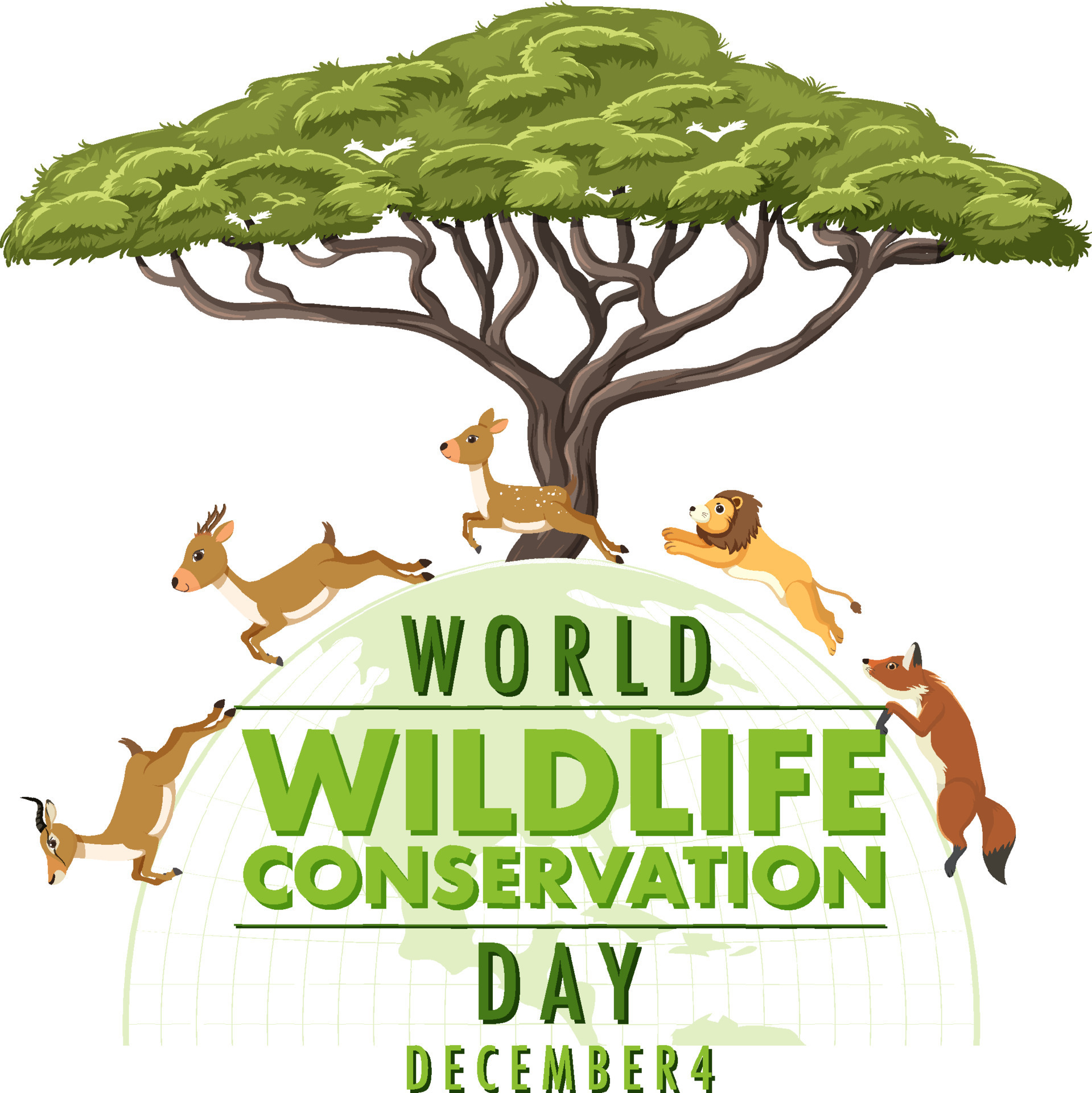 World Wildlife Conservation Day Poster Template 12822567 Vector Art at