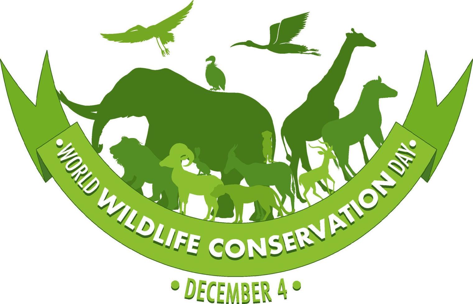 World Wildlife Conservation Day Poster Template vector