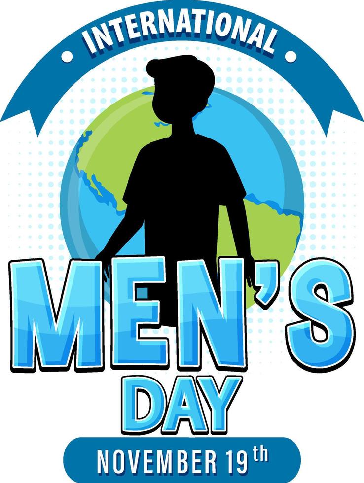 International Mens Day Poster Design vector