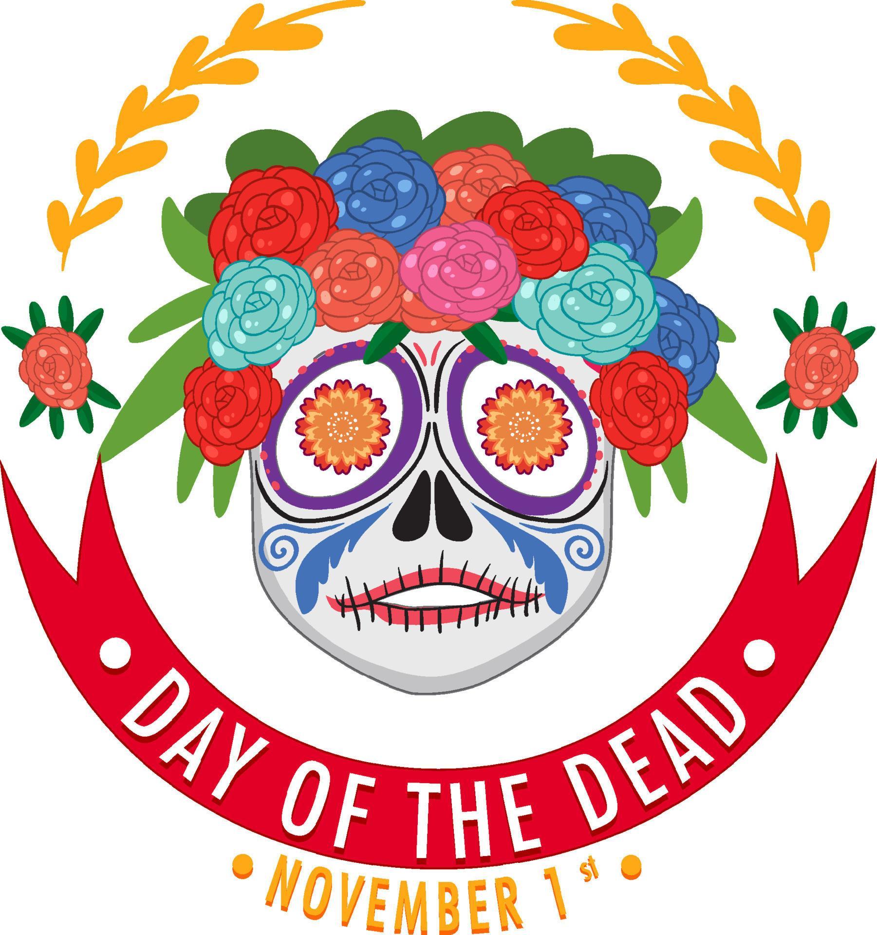 Day of the dead banner 12822630 Vector Art at Vecteezy
