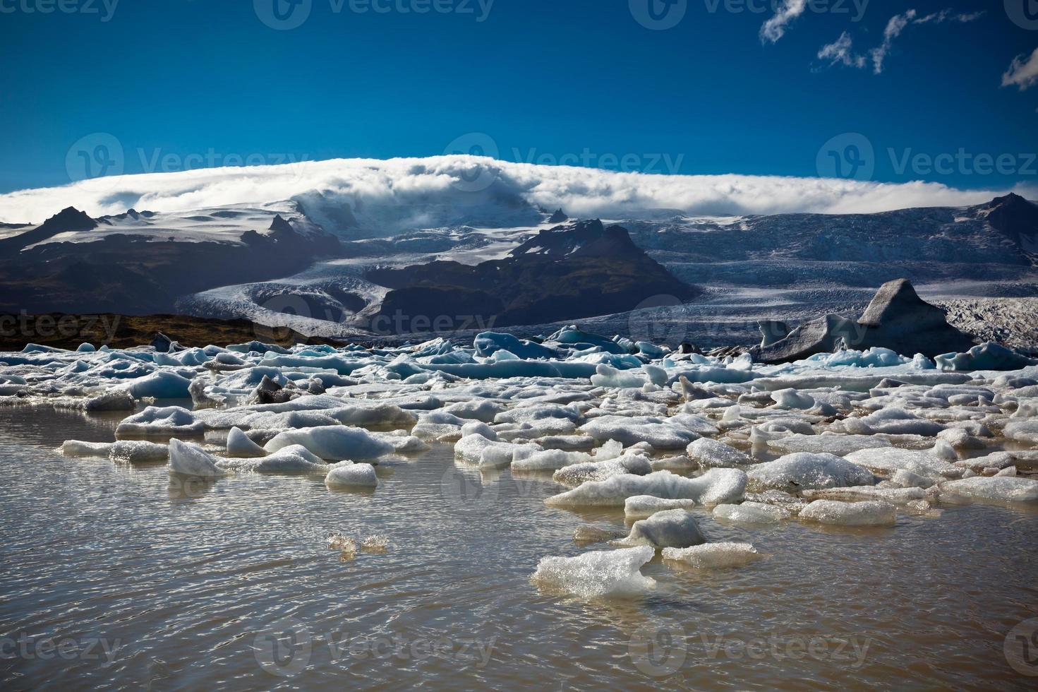 Jokulsarlon Glacier Lagoon in Vatnajokull National Park, Iceland photo