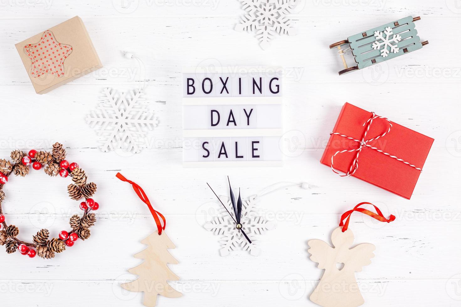 Boxing day sale seasonal promotion photo