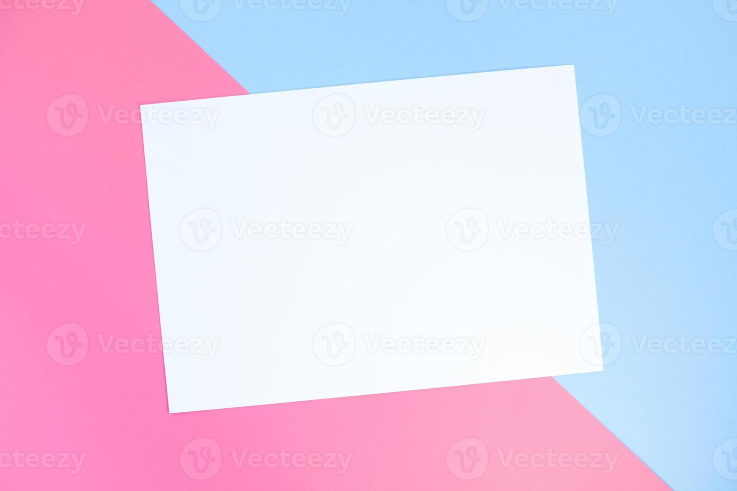 Pastel color paper geometric background photo