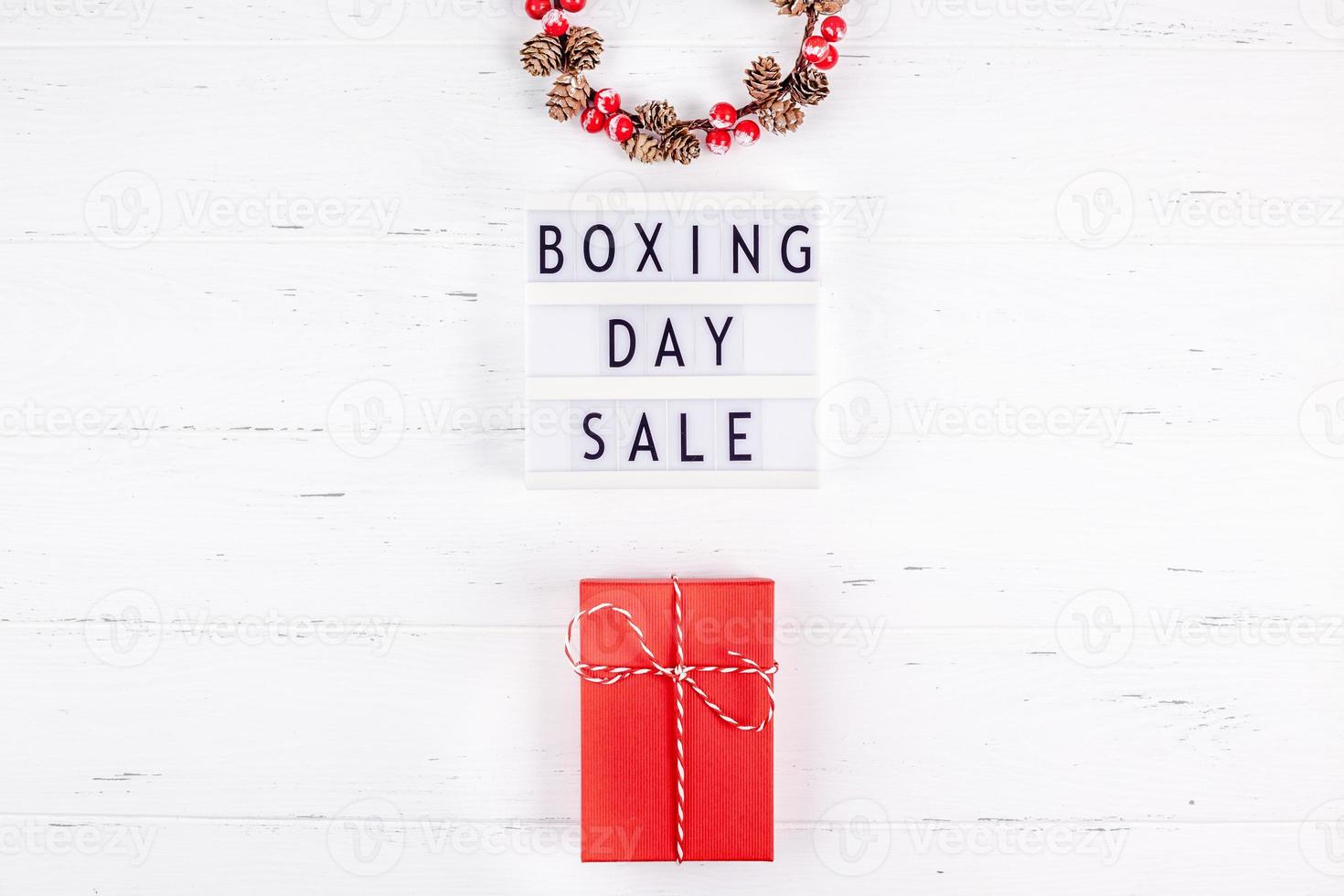 Boxing day sale seasonal promotion photo