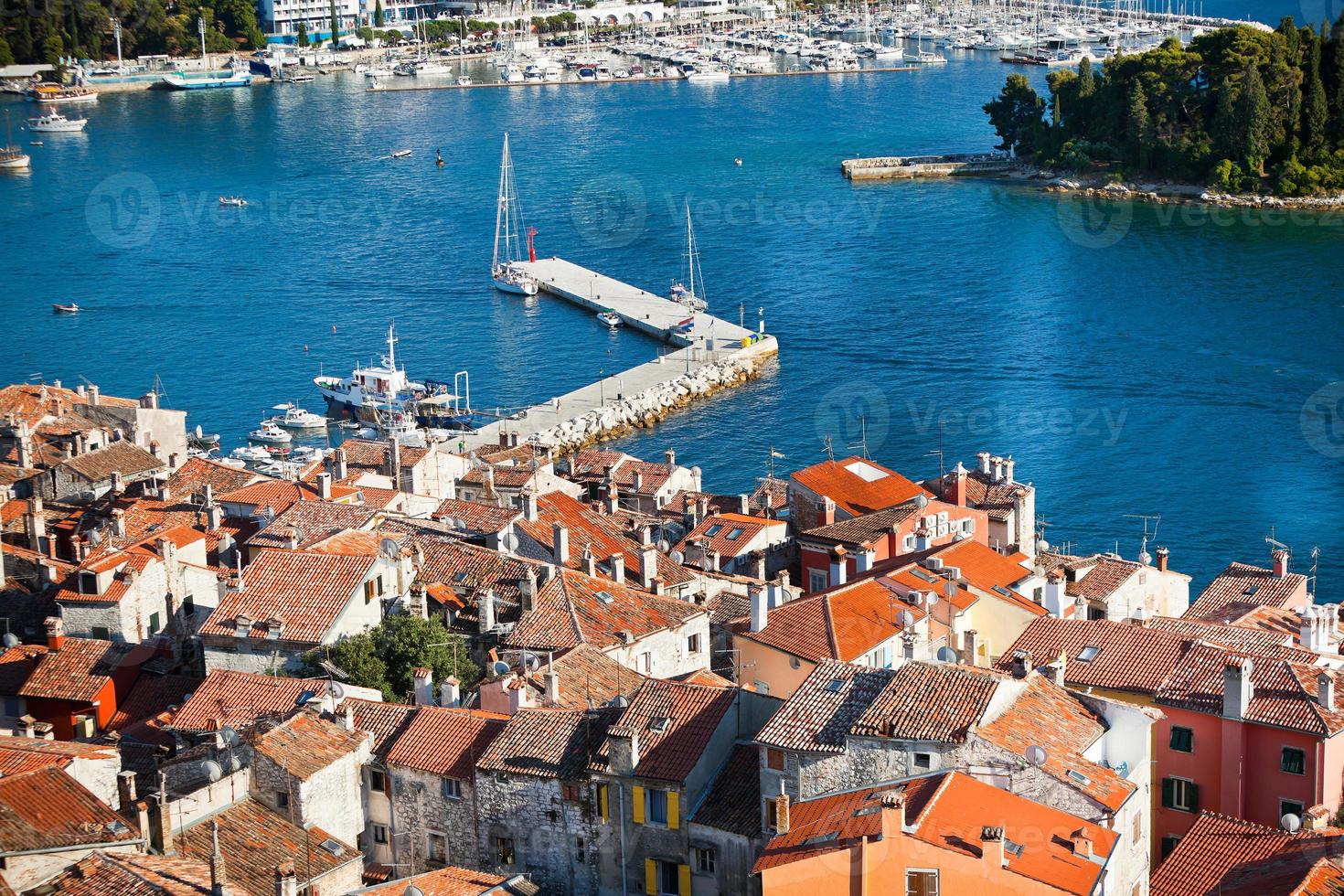 Aerial View from Rovinj Belfry, Croatia photo