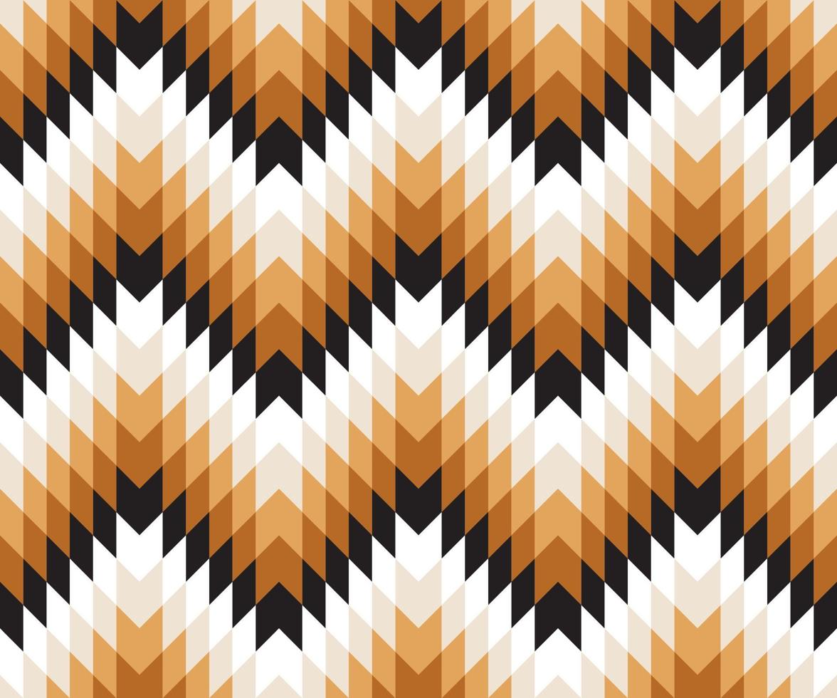 Seamless geometric pattern on beige with brown, black and white rhombs. Perfect for bedding, tablecloth, oilcloth or scarf textile design. vector