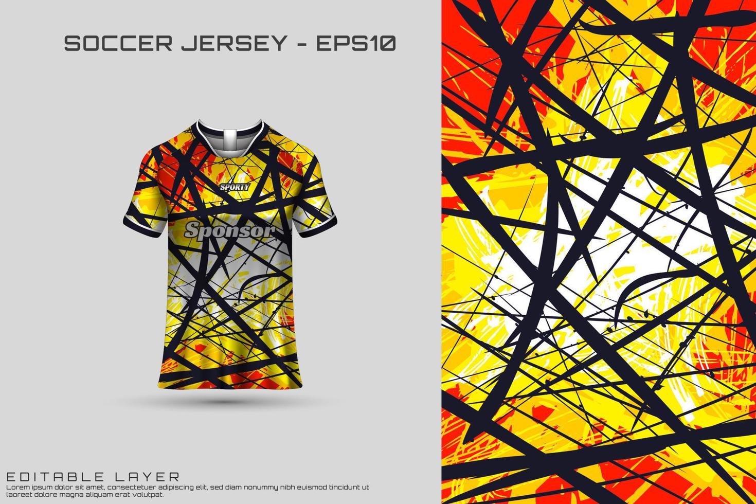 Sports jersey and tshirt template sports jersey design vector. Sports design for football