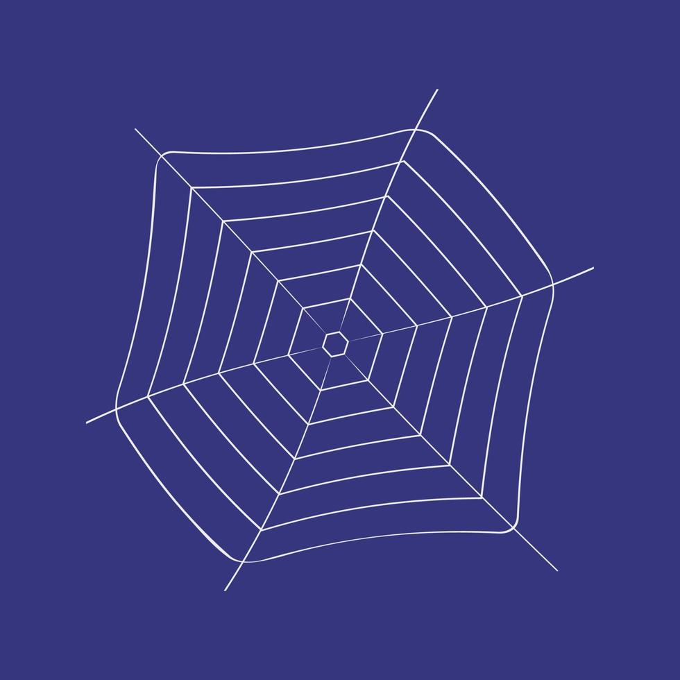 round web on a dark background vector