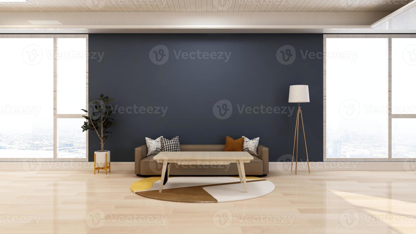 3D Render Interior design of modern minimalist lobby - Living room ideas photo