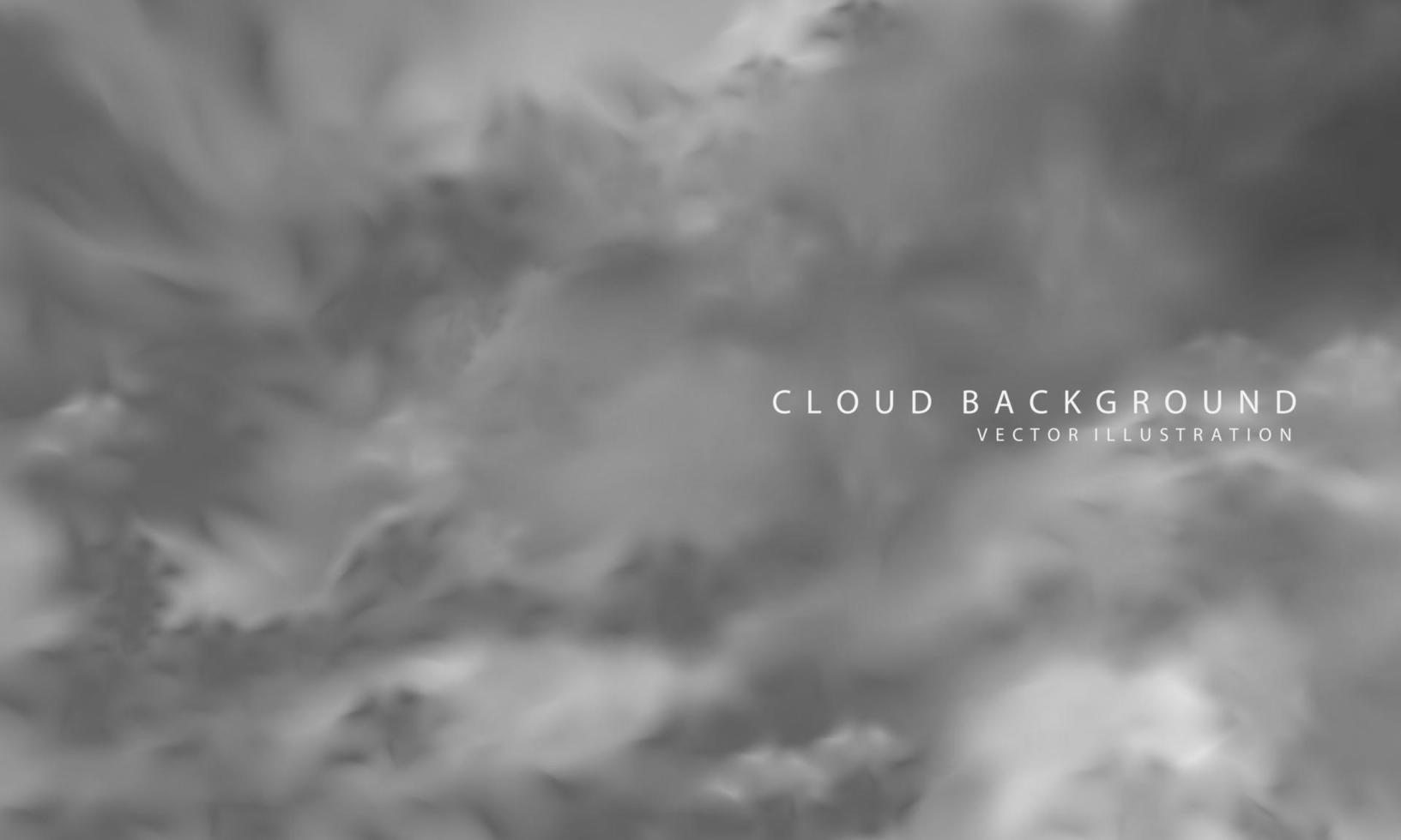 Realistic big grey clouds fog smoke background vector 12824523 Vector