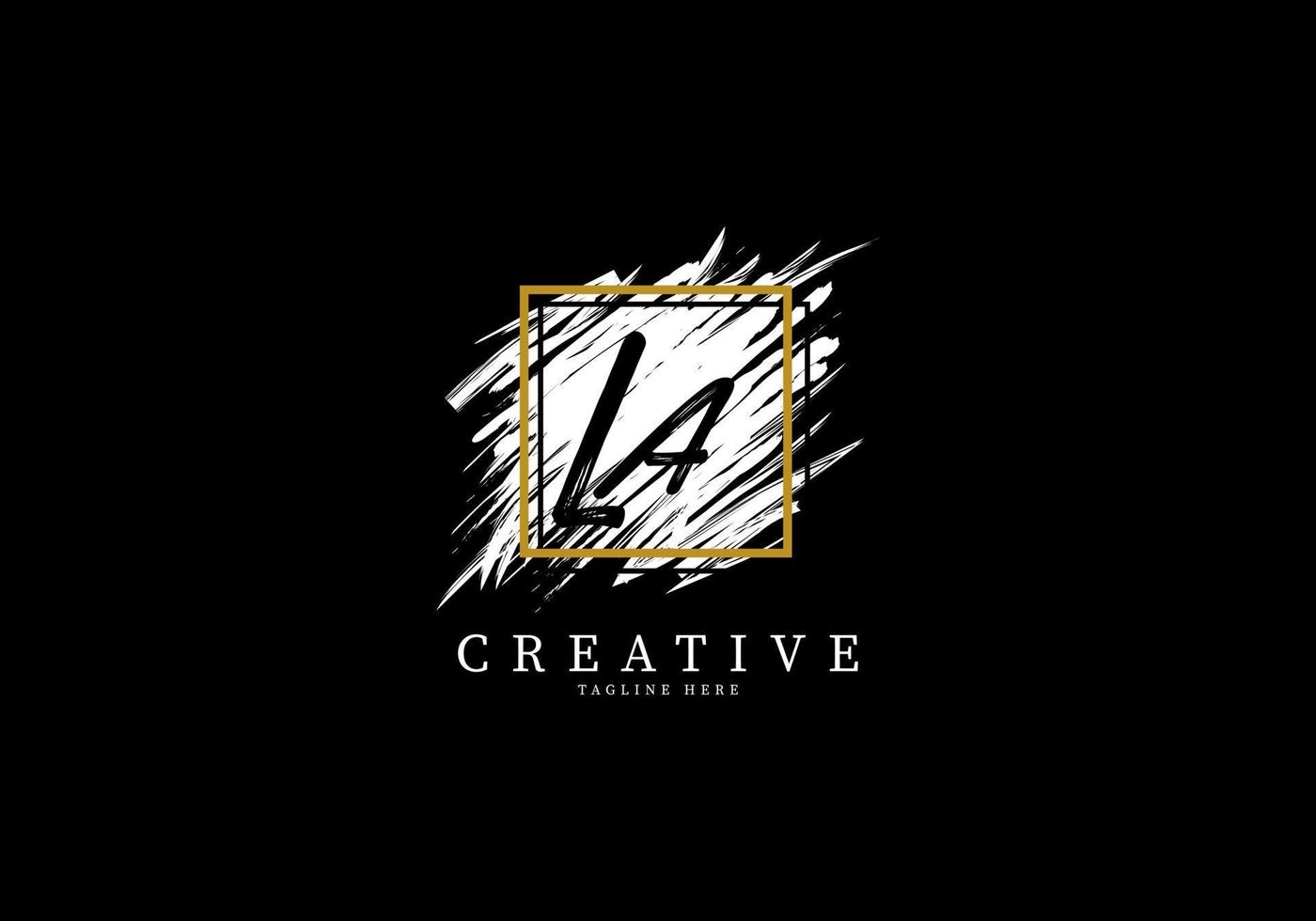 Initial Letter LA Splash Grange Logo vector