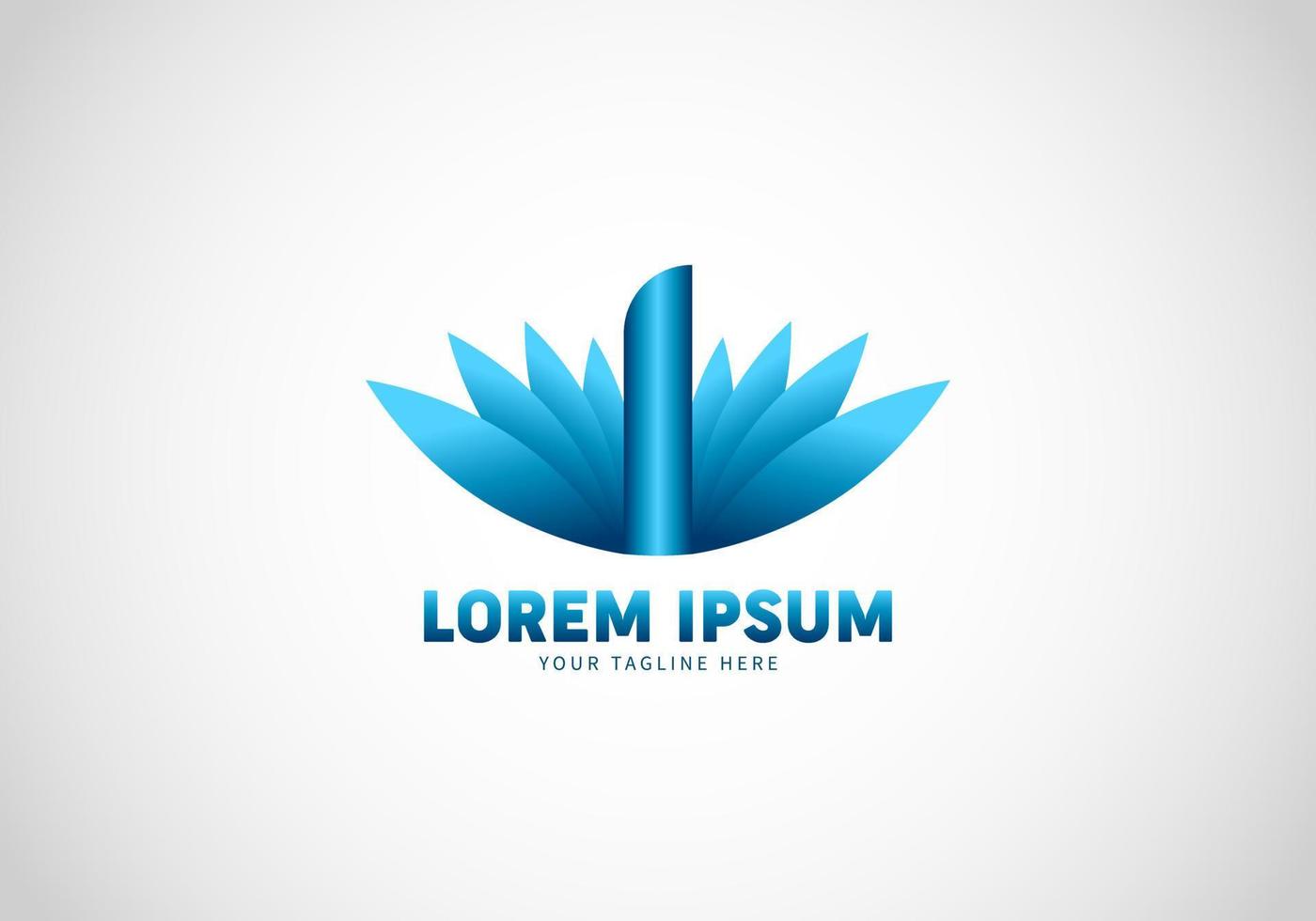 Letter I Wing Logo Template vector