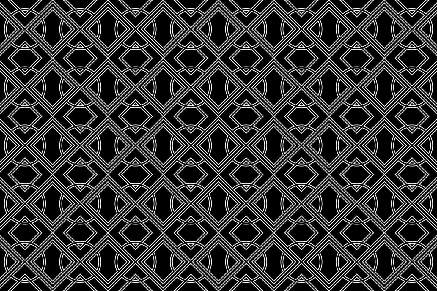 Seamless Pattern Geometric Vector, Black and White vector
