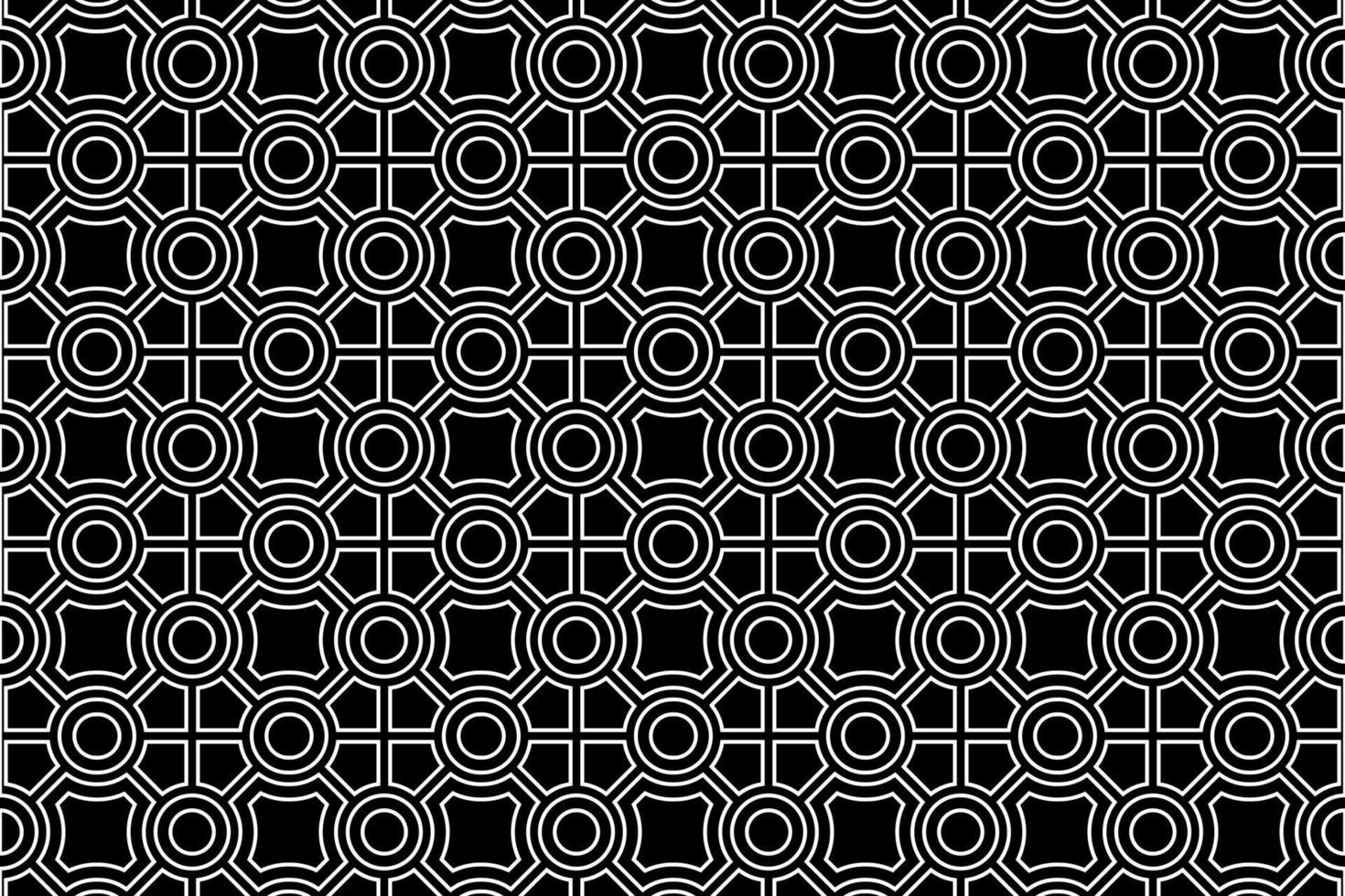 Seamless Pattern Geometric Vector, Black and White vector