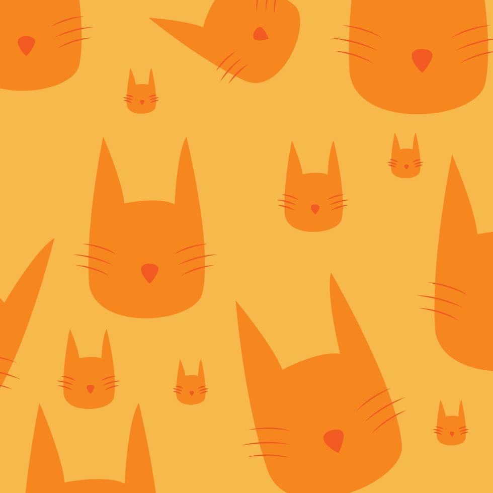 Pattren cat background minimalist vector