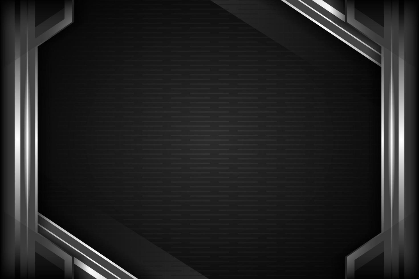 Abstract futuristic geometric black and white background vector