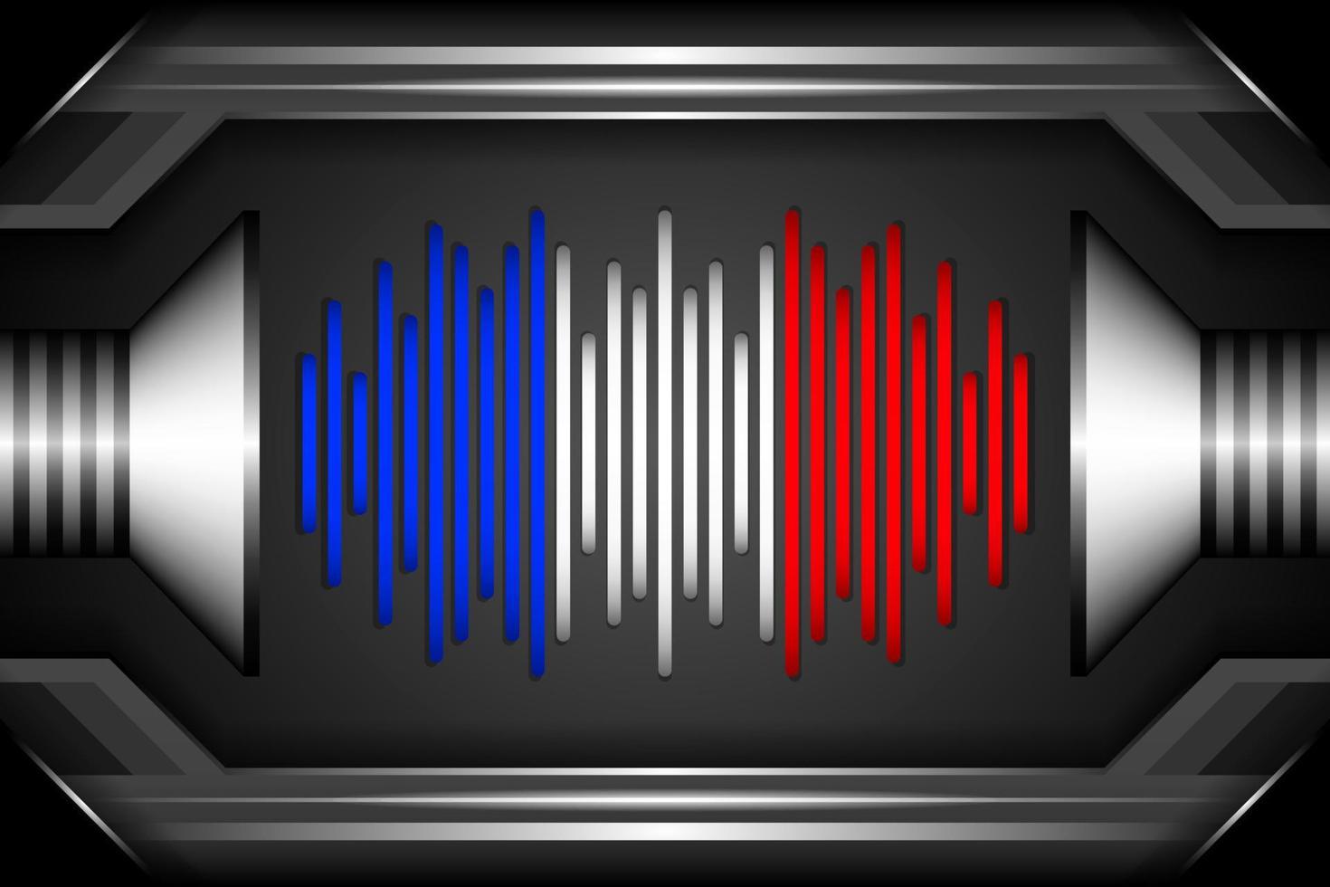Flag wave france country, Beat wave flag, Abstract geometric background. vector