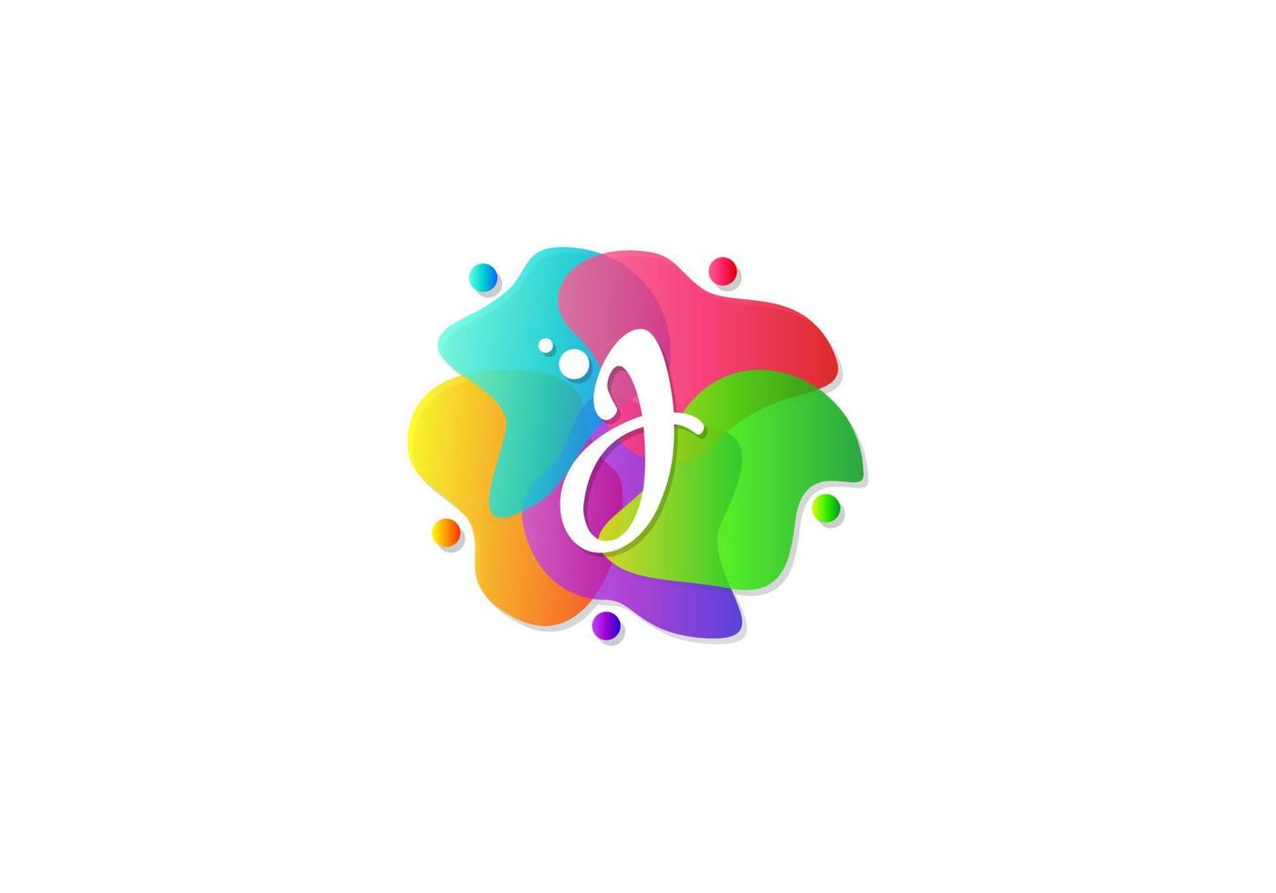 Letter J Logotype Gradient Colorful, Logo Template Design Vector. vector