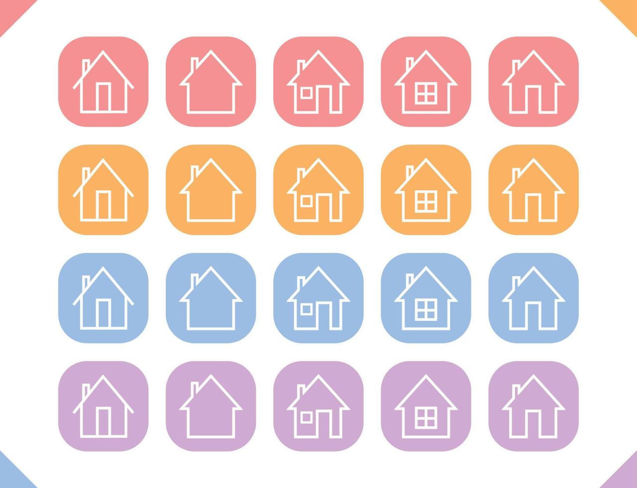 House and Home Outline Icon vector