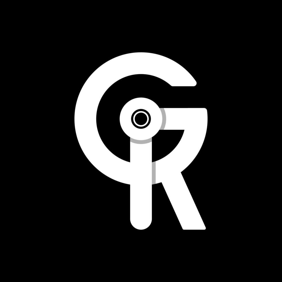 Letter GR Monogram  Logo vector