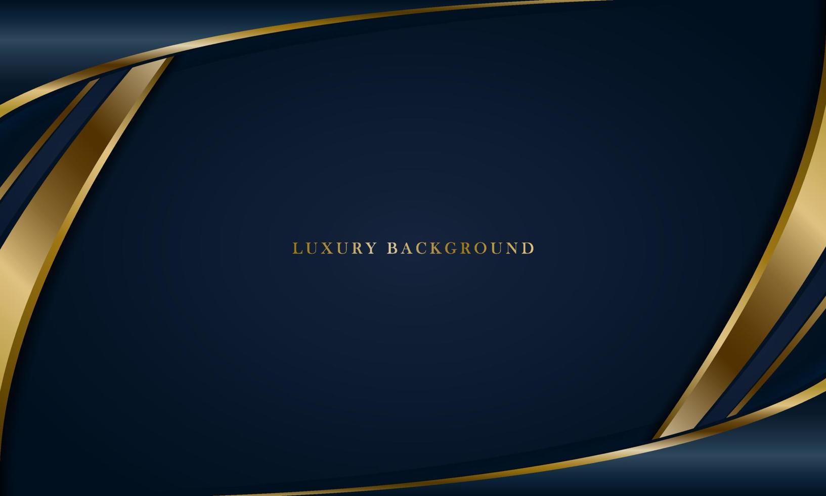 Luxury Navy Blue Background With a golden color combination. vector