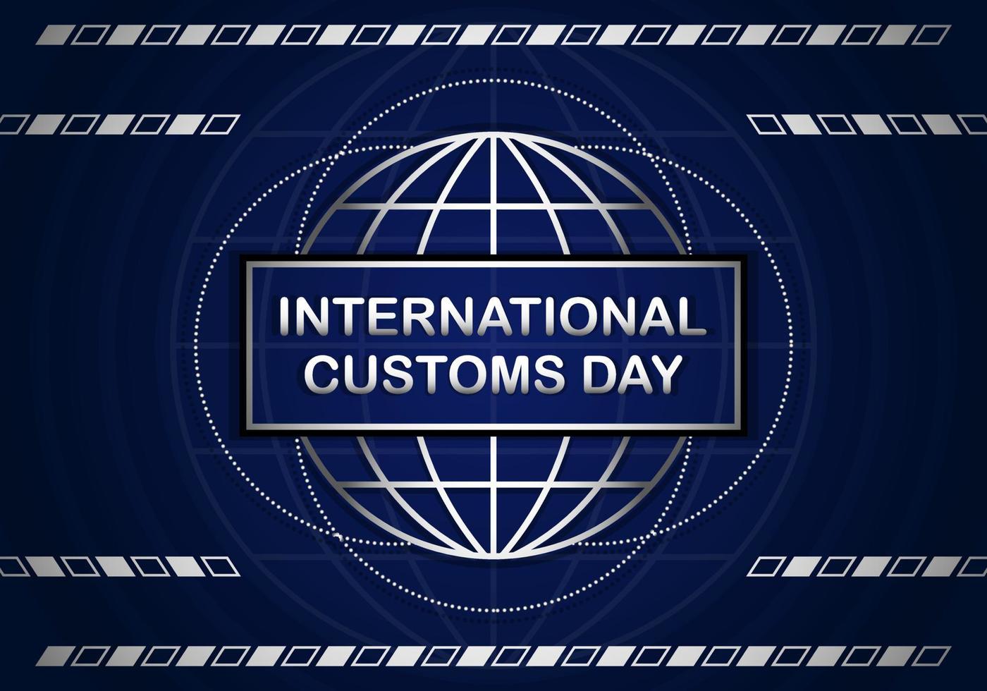 International Customs Day Vector Illustration, Template Background.