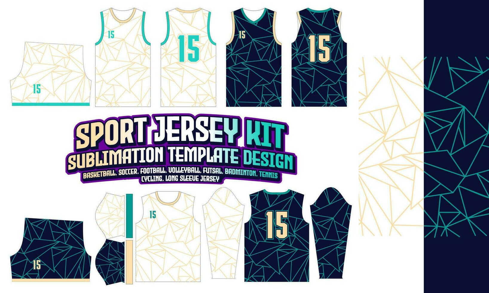 Premium Vector  A vector basketball jersey pattern design and