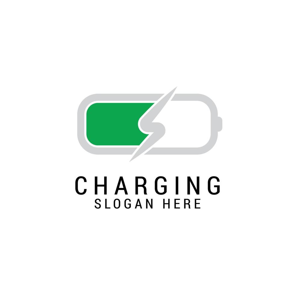 Charging icon logo design template. luxury, vector