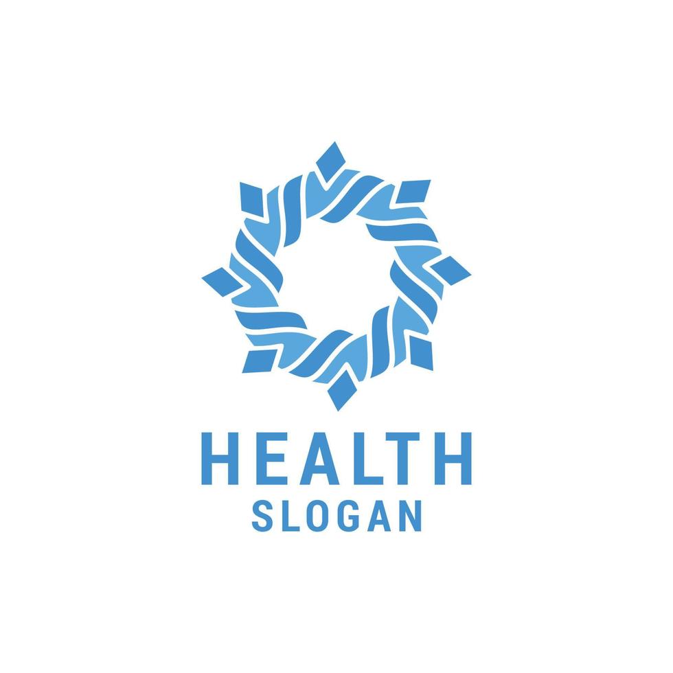 plantilla de diseño de logotipo de icono de salud. lujo, vectorial vector