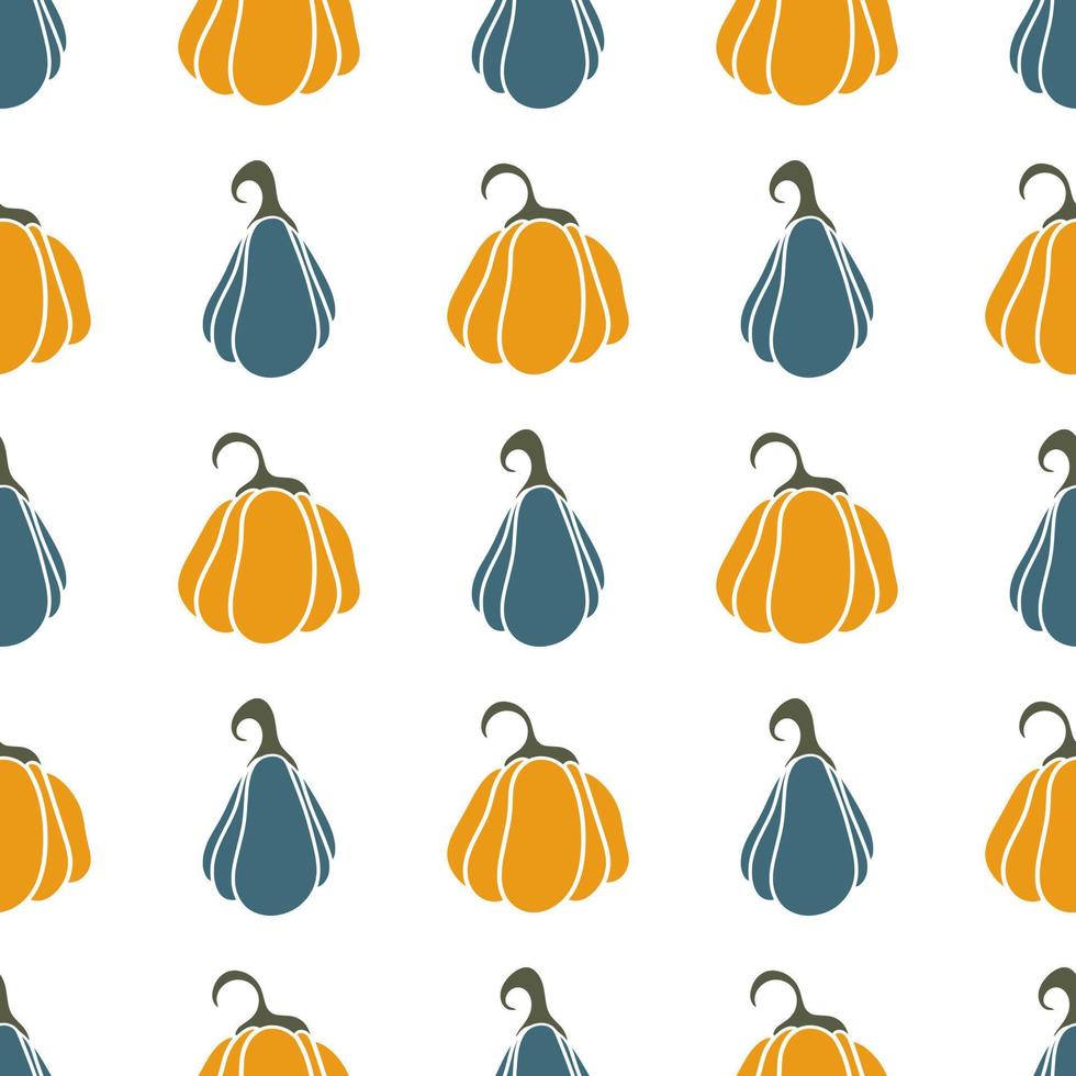 Orange and blue pumpkins background vector illustration 12825719 Vector