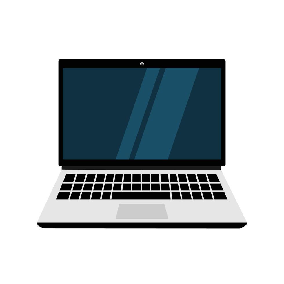 Laptop Vector Flat icon illustration.