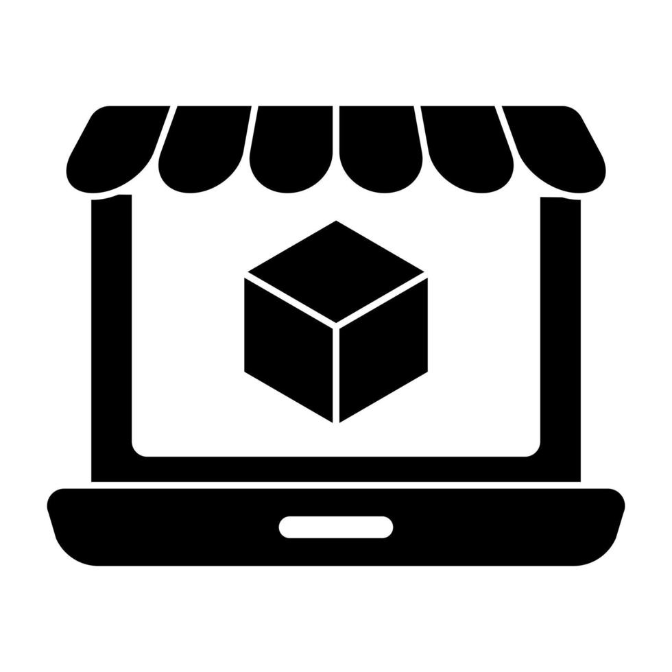 Perfect design icon of online shop vector