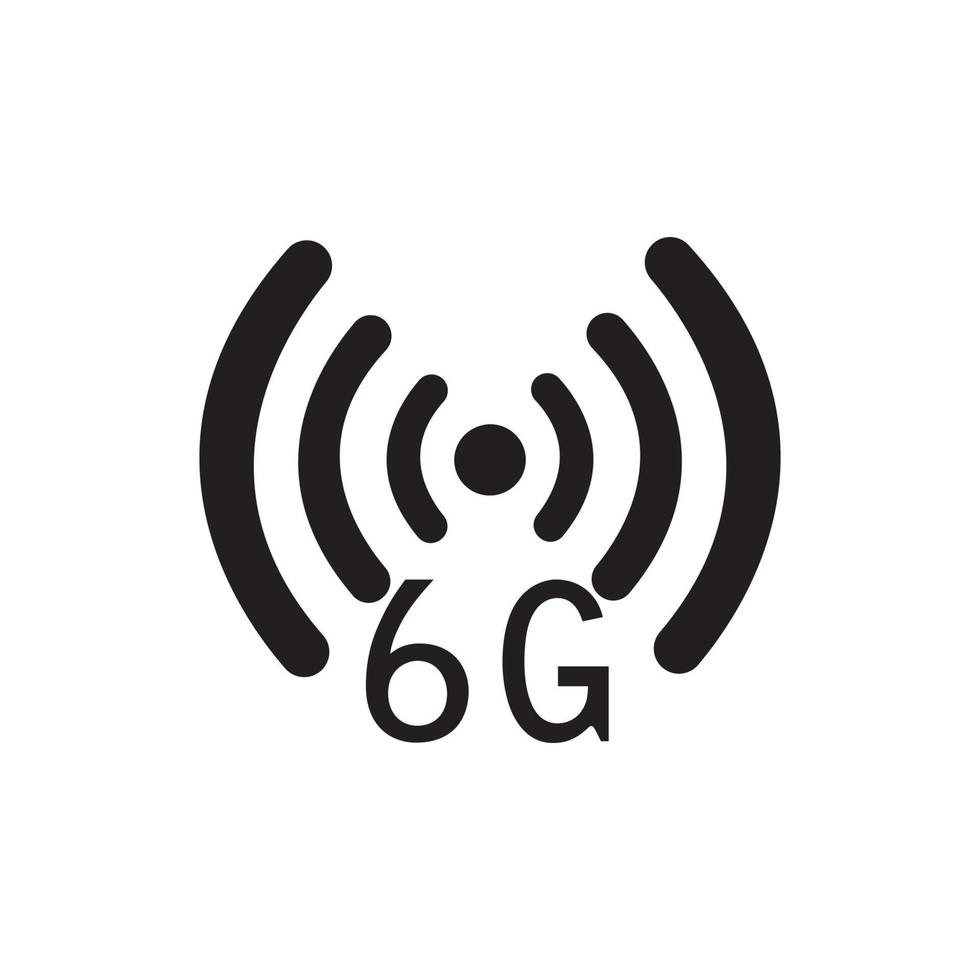 6G internet icon vector