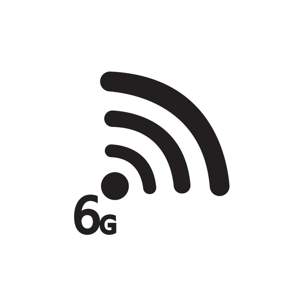 6G internet icon vector