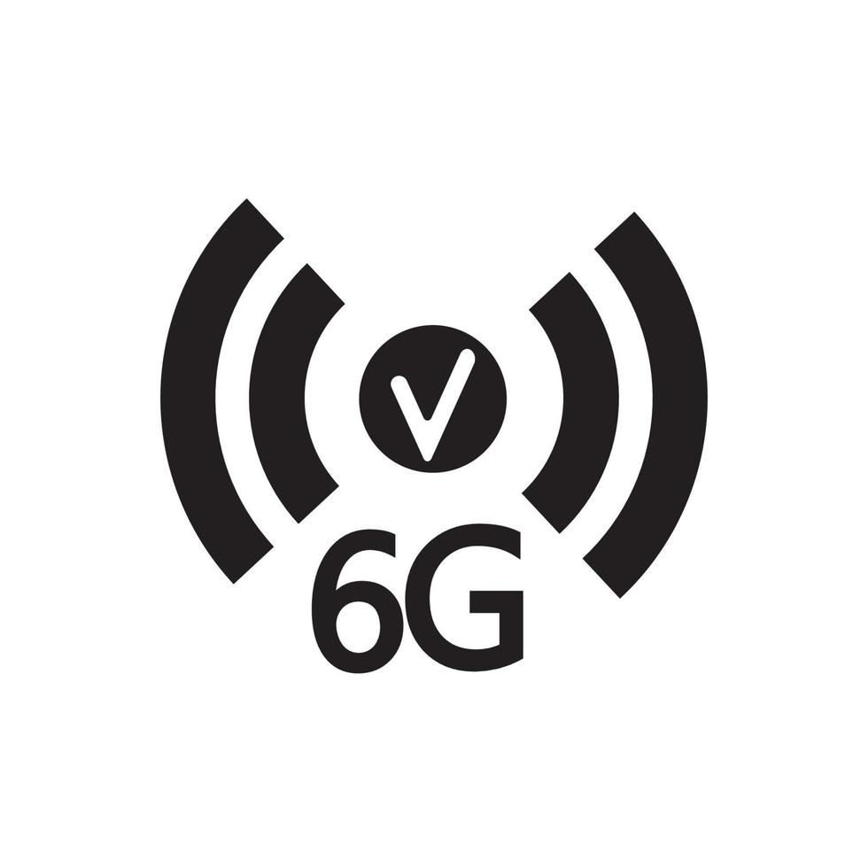 icono de internet 6g vector