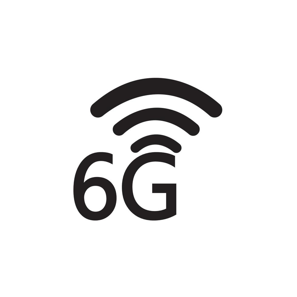 icono de internet 6g vector