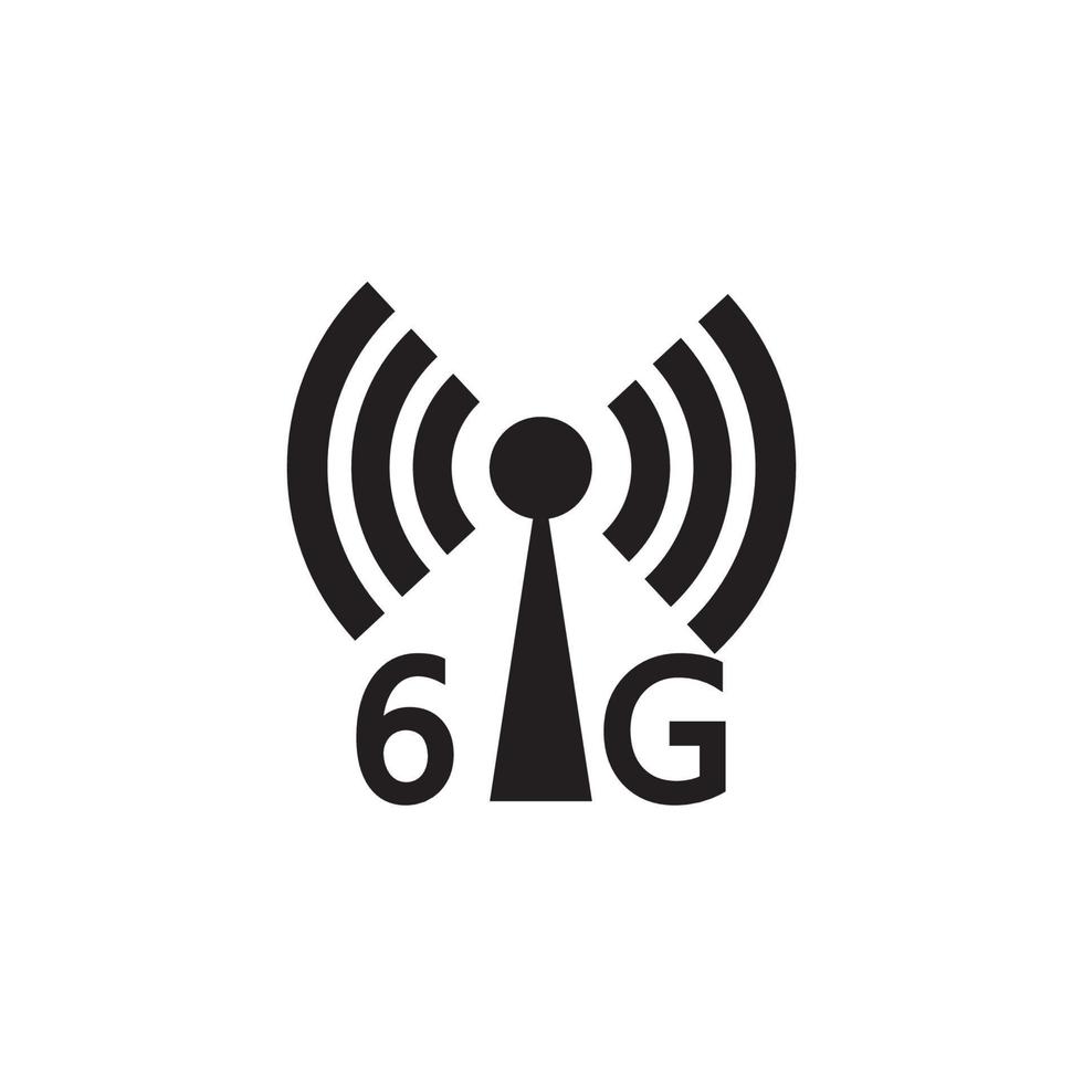 6G internet icon vector